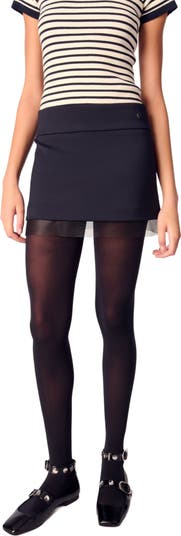 maje Wool blend and tulle skirt | Nordstrom