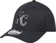 New Era Men's New Era Black Kansas City Royals Metallic 39THIRTY M-Crown Flex Hat