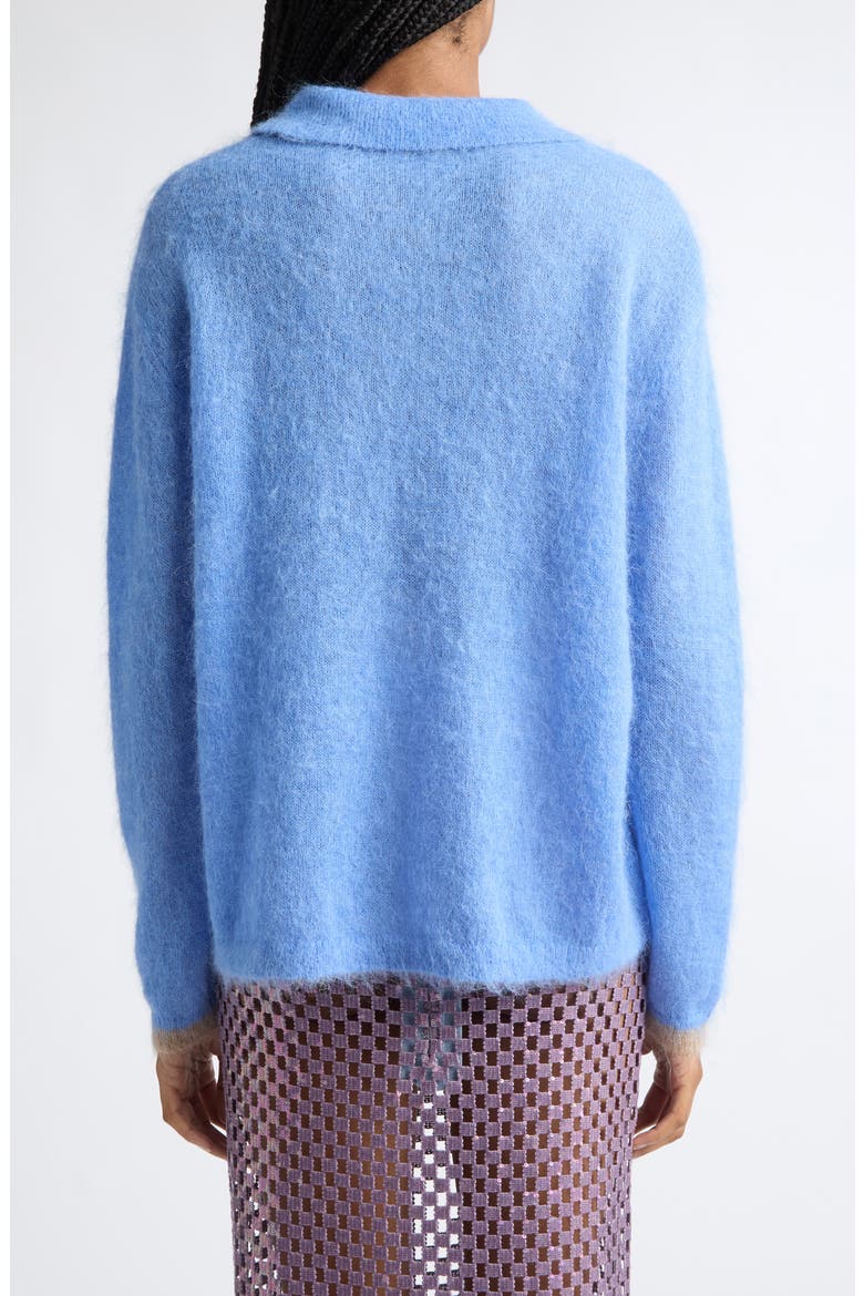 Ryan Alpaca & Mohair Blend Polo Sweater, Alternate, color, POWDER