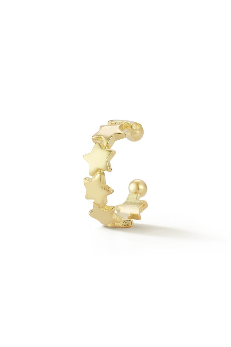 Star Ear Cuff, Alternate, color, GOLD