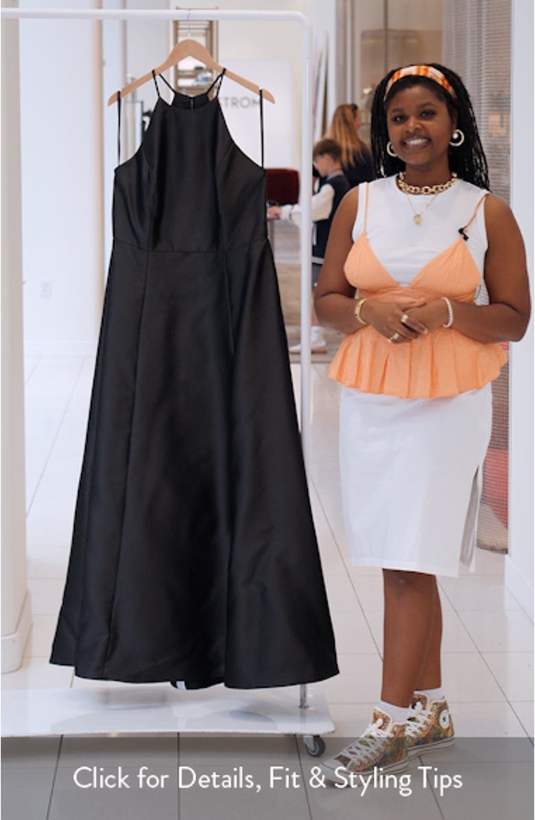 A-Line Satin Gown, sales video thumbnail