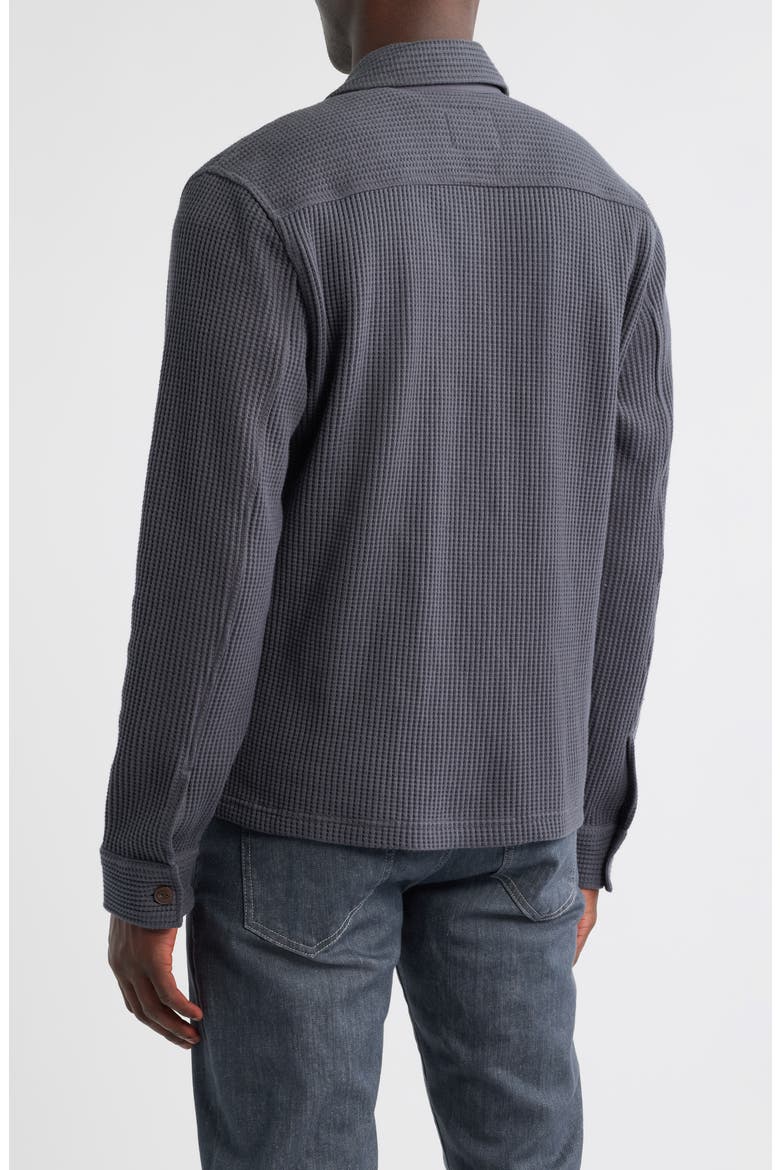 Wells Waffle Knit Shirt Jacket, Alternate, color, INK