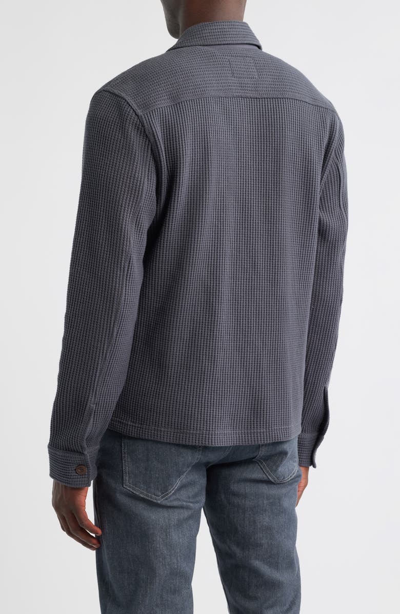 Rails Wells Waffle Knit Shirt Jacket, Alternate, color, Ink