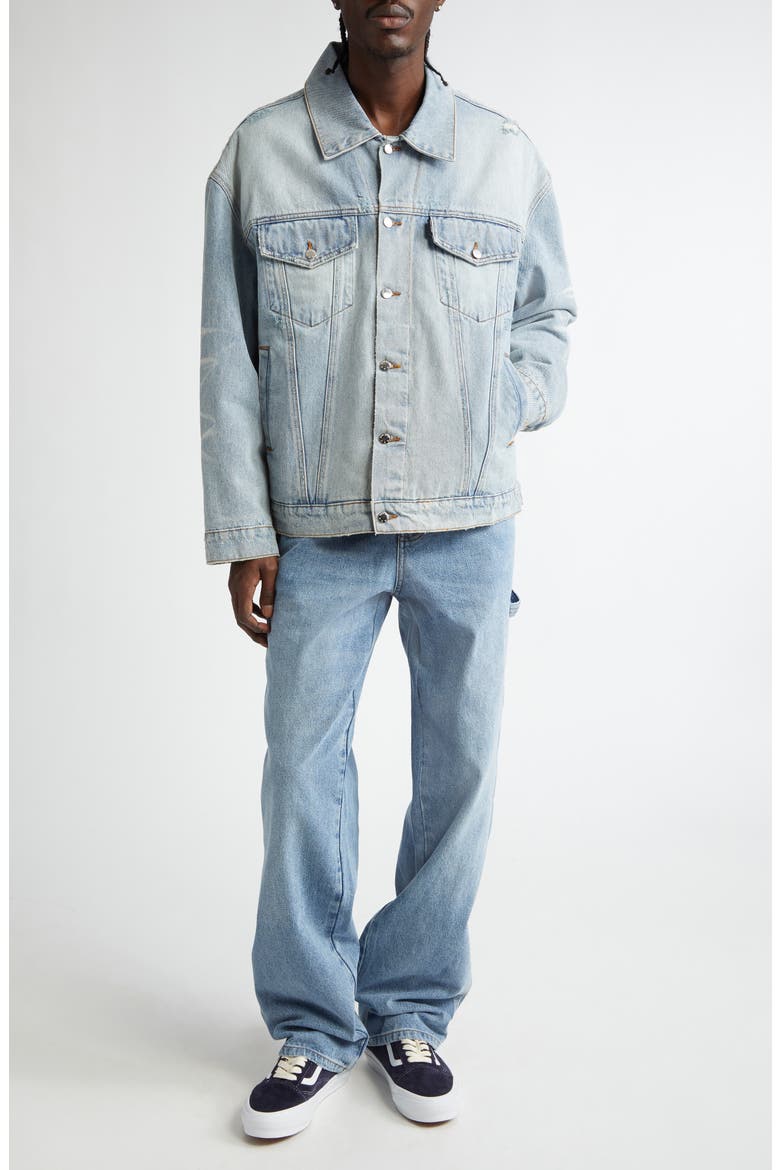 Jailhouse Quilted Lining Denim Jacket, Alternate, color, BEACH BLUE