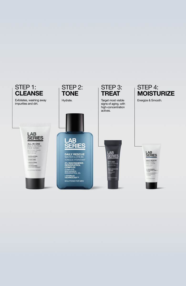 Lab Series Skincare for Men Bestselling Essentials Men's Skincare Gift Set $52 Value, Alternate, color, 