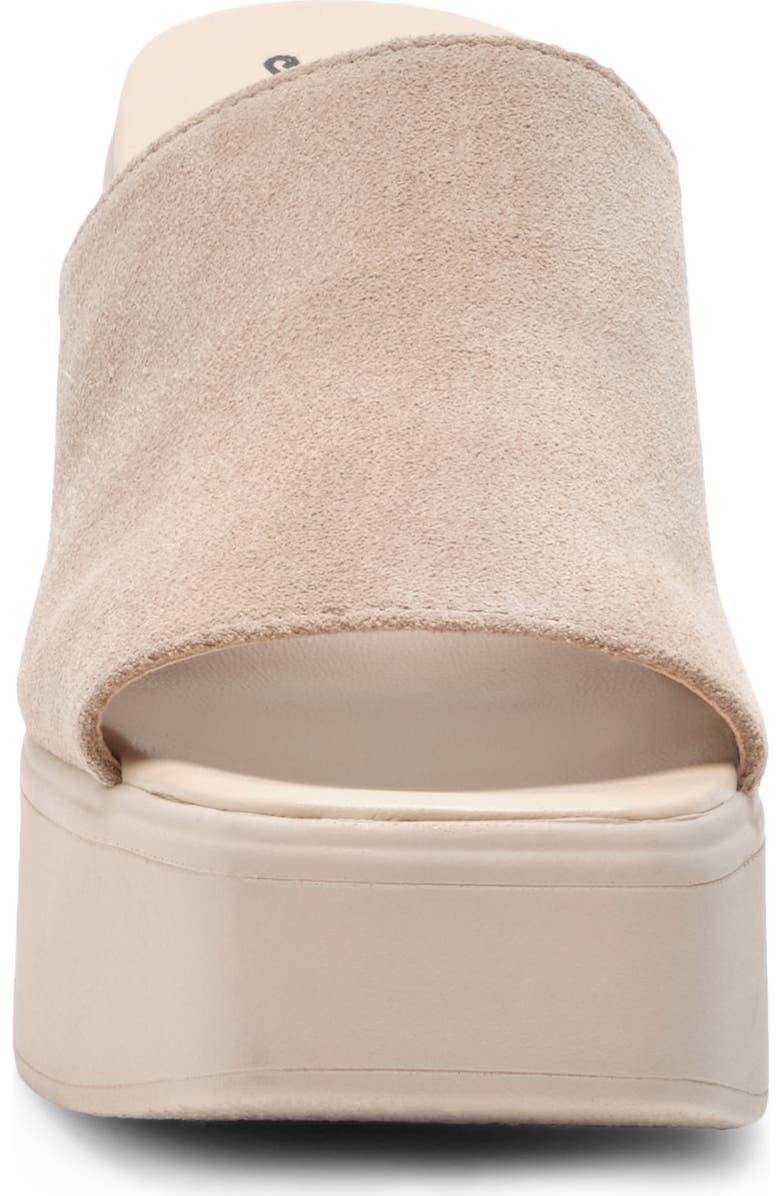 Free People Zoe Platform Slide Sandal, Alternate, color, Diamon Suede