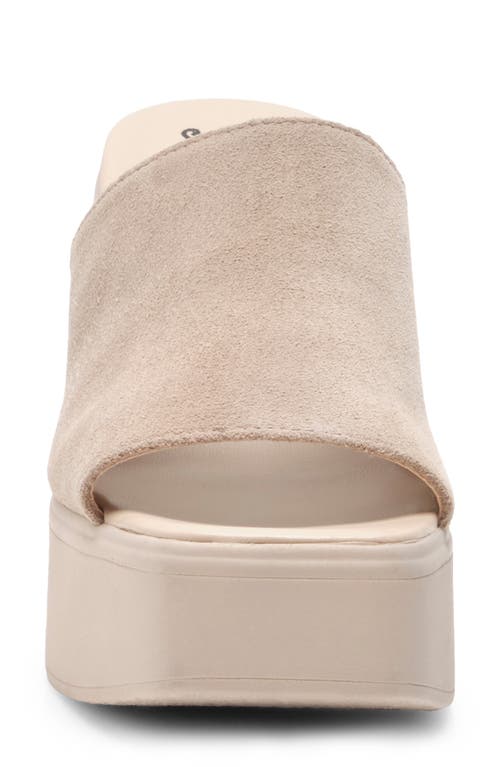 Free People Zoe Platform Slide Sandal In Diamon Suede