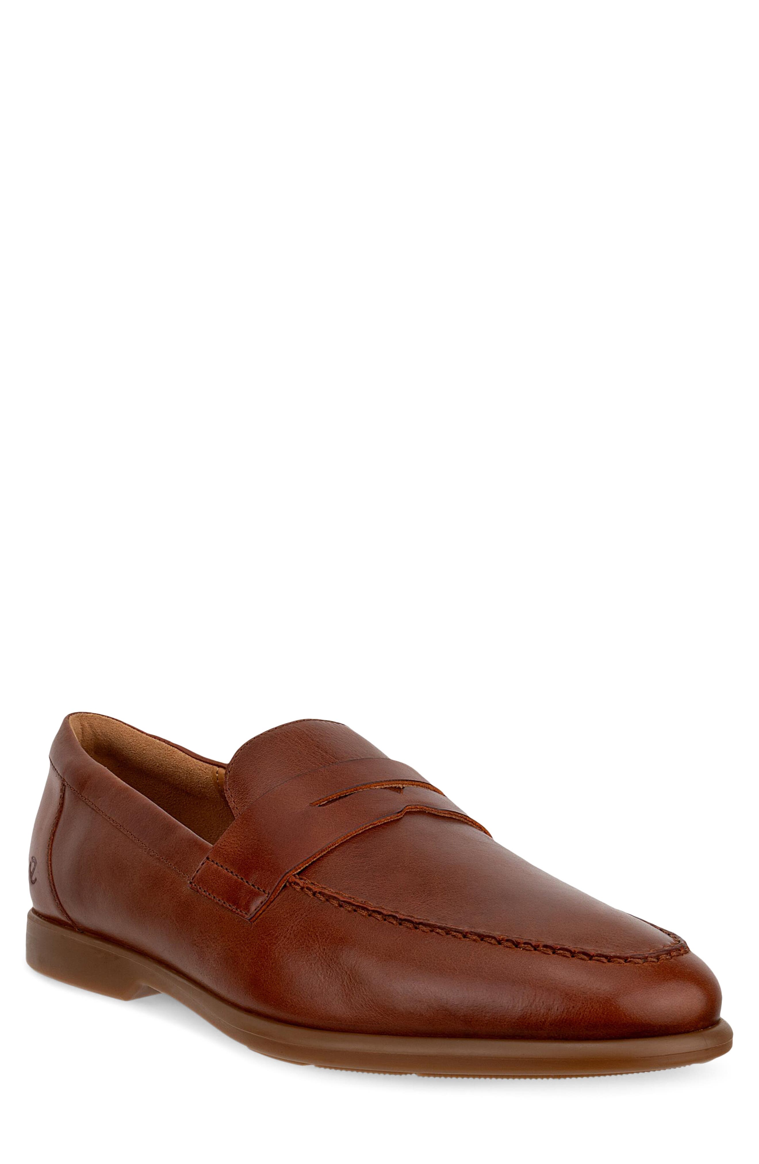 ECCO Metro Verona Penny Loafer, Main, color, Cognac