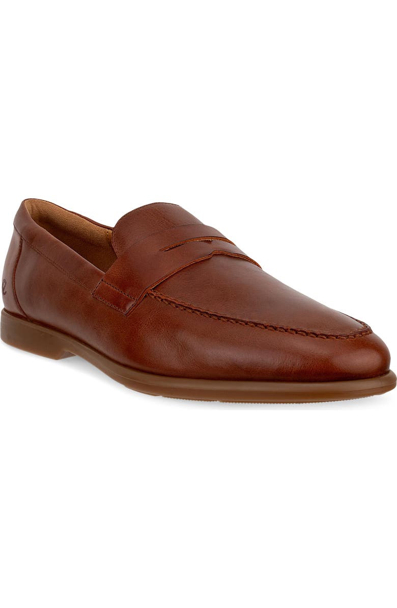 ECCO Metro Verona Penny Loafer, Main, color, Cognac