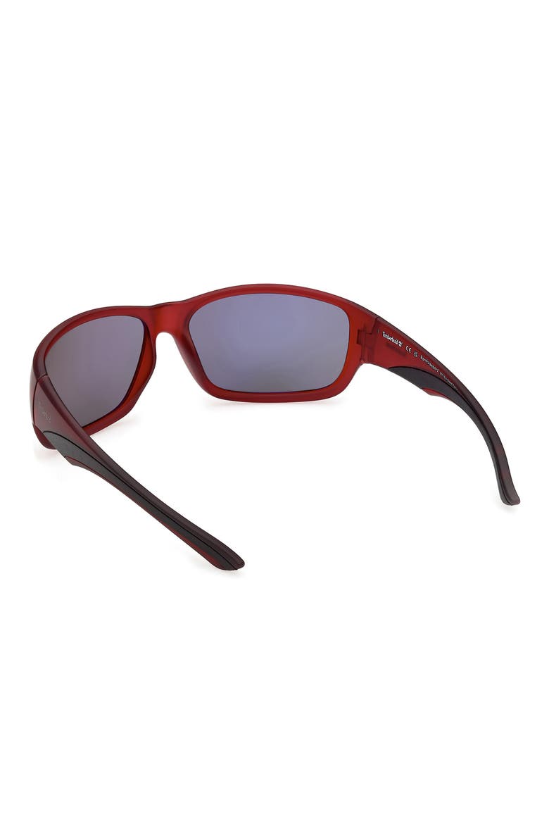 64mm Sunglasses, Alternate, color, MATTE RED / SMOKE POLARIZED