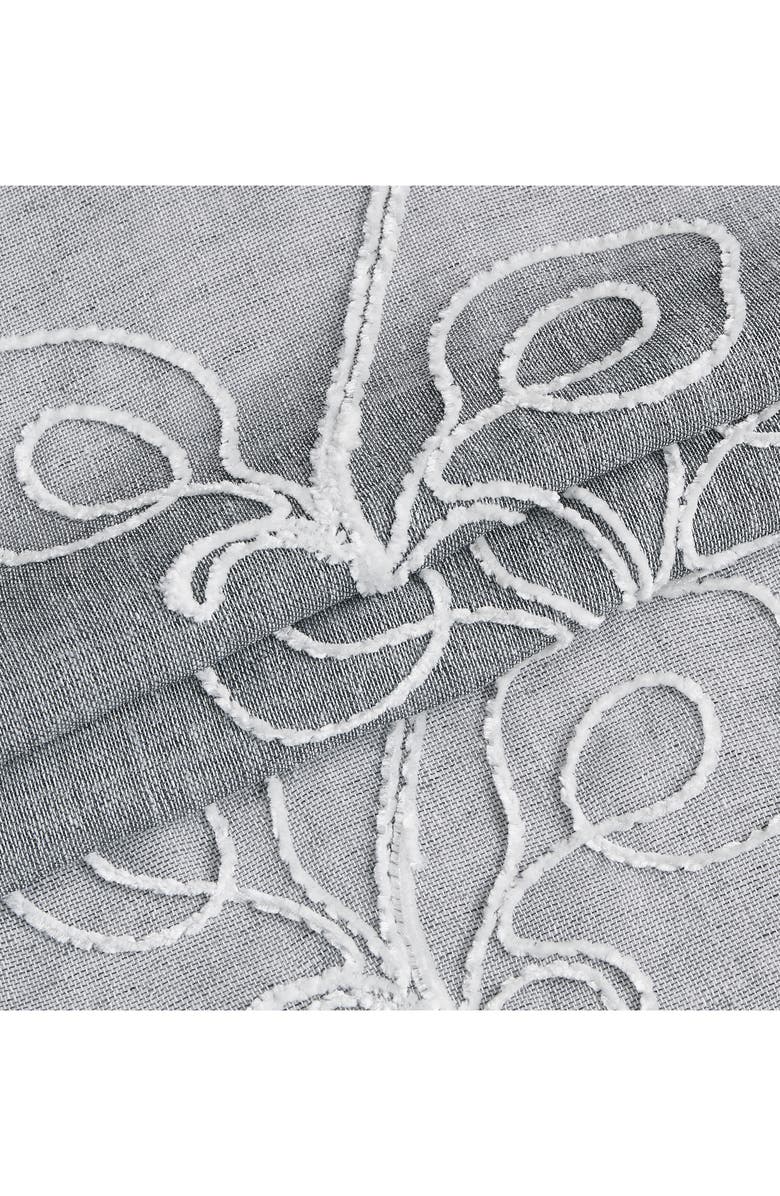 DAINTY HOME Stella Set of 2 Sheer Panel Curtains, Alternate, color, Silver