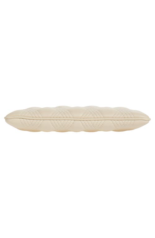 Valentino Garavani Medium Quiltie 67 Quilted Leather Pouch In White