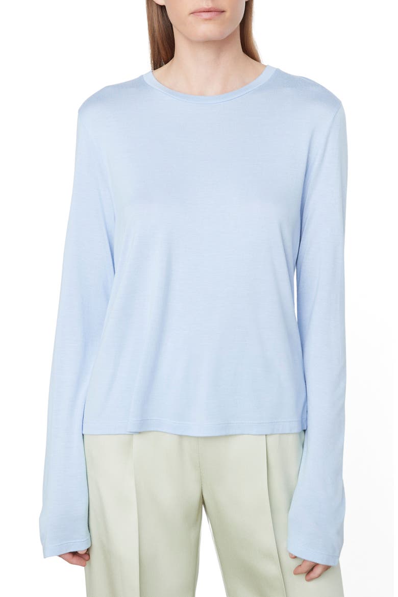 Easy Long Sleeve Modal T-Shirt, Main, color, CELESTINE