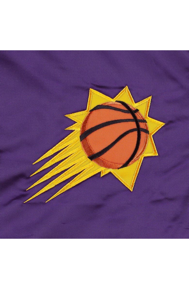 STARTER Men's Starter Purple Phoenix Suns Pick & Roll Satin Full-Snap Varsity Jacket, Alternate, color, Purple