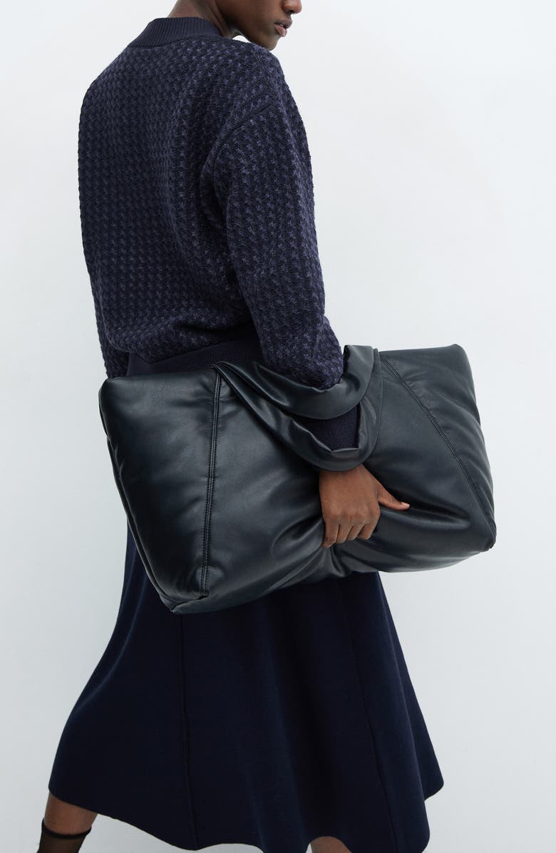 MANGO Knit Bomber Jacket, Alternate, color, 