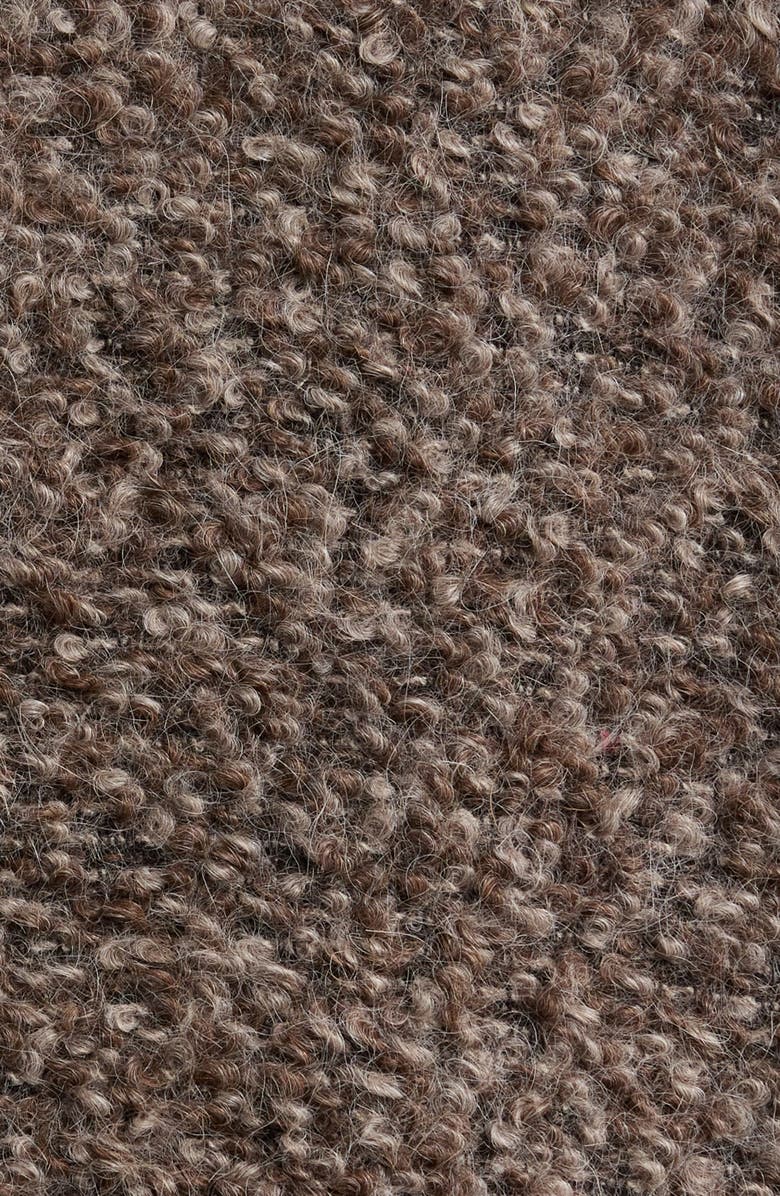 Eileen Fisher Alpaca & Wool Blend Faux Shearling Coat, Alternate, color, Rye