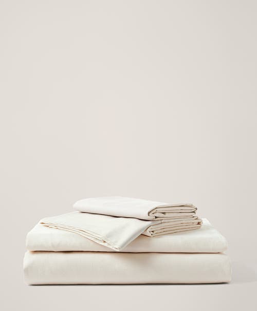 Pact Organic Room Service Sateen Sheet Set In Neutral