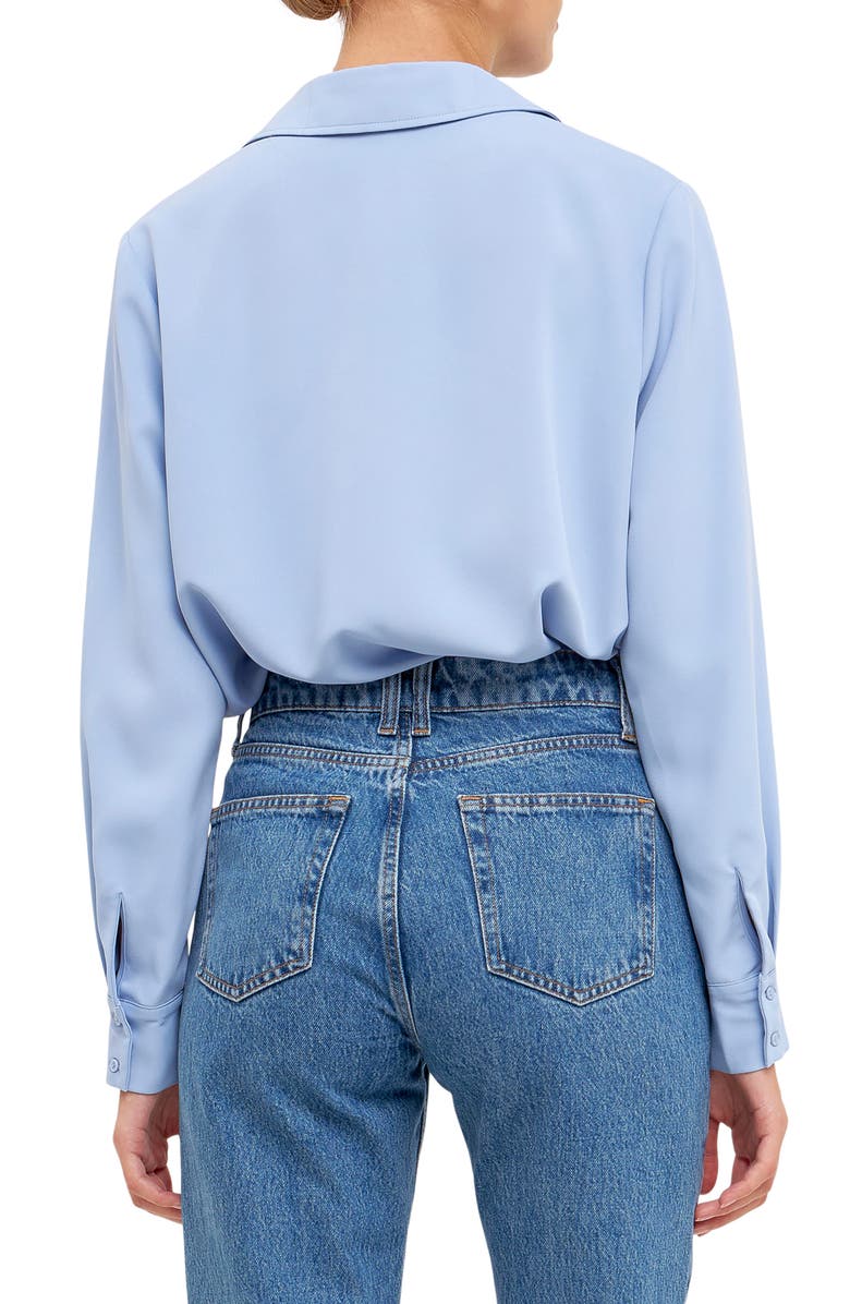 Endless Rose Classic Button-Up Shirt, Alternate, color, Powder Blue