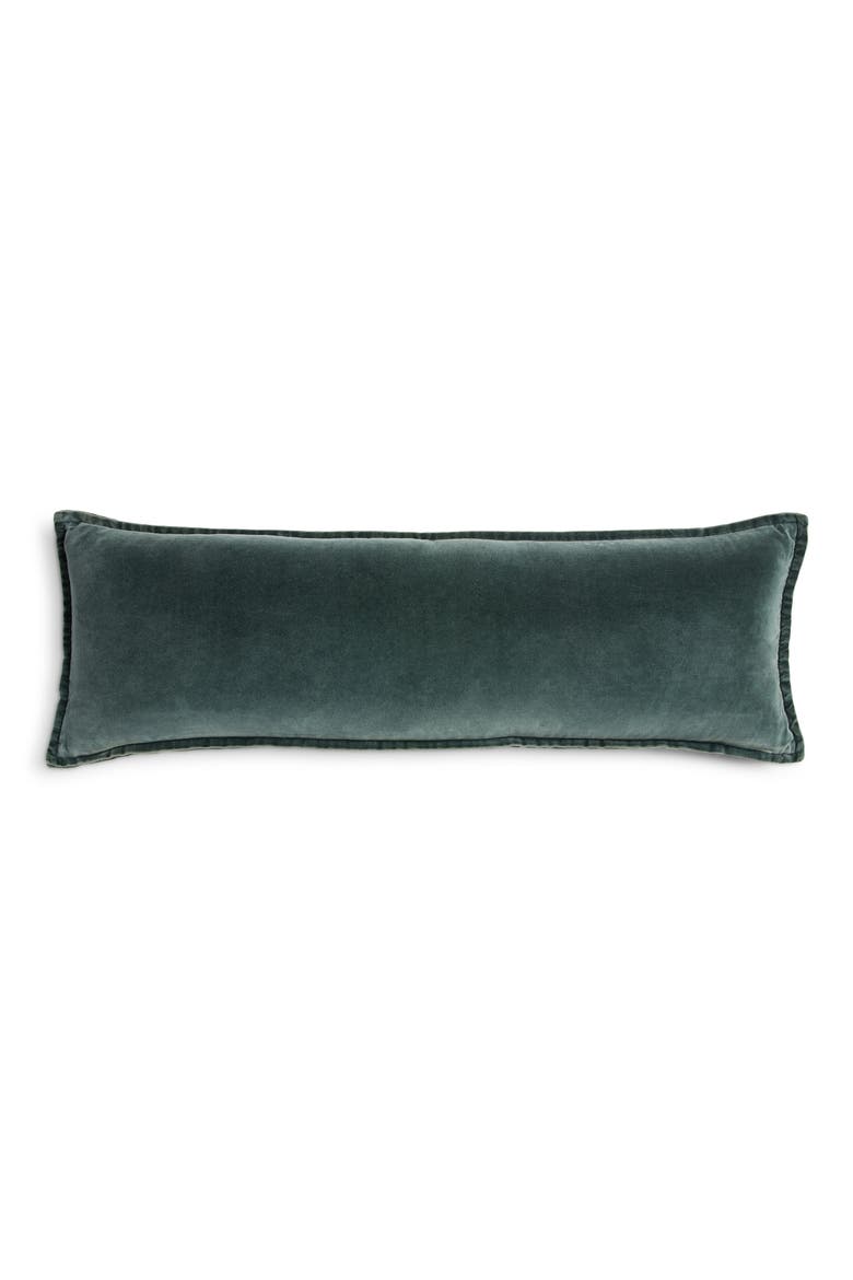 Velveteen Bolster Pillow, Alternate, color, GREEN GABLES
