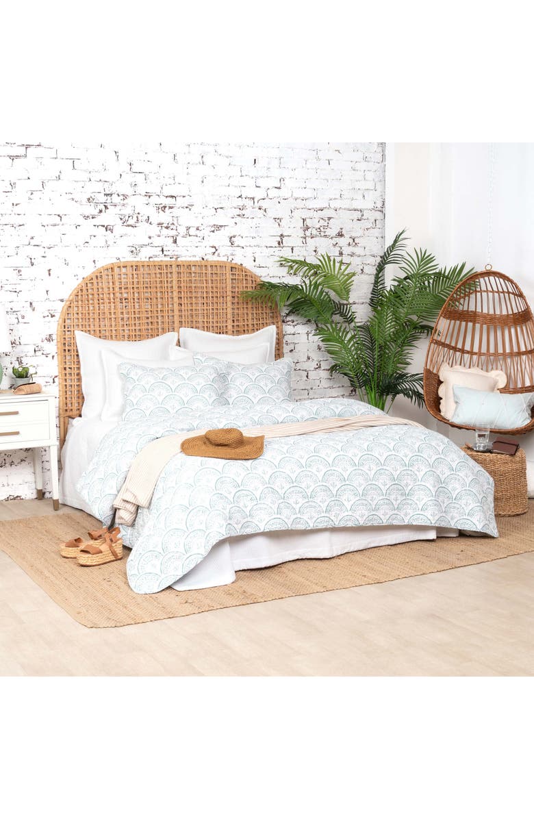 carol & frank Halsey Scallop Twin 2-Piece Quilt Bedding Set, Main, color, Blue