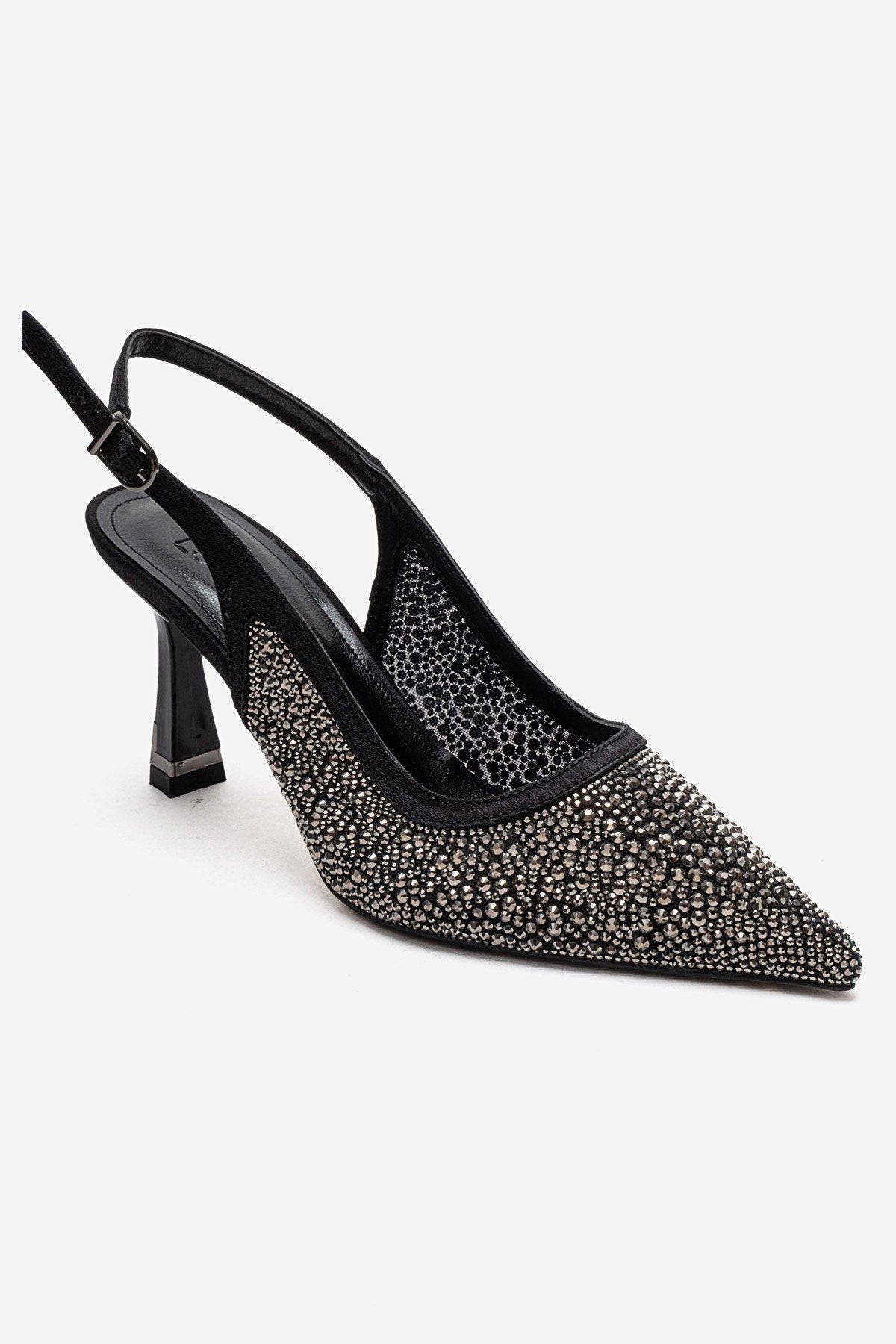 Prologue Shoes Frea Slingback Stiletto Pump, Alternate, color, Black