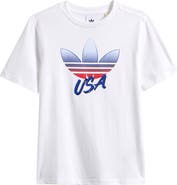 adidas Originals Kids' Trefoil World Cup Cotton Graphic T-Shirt
