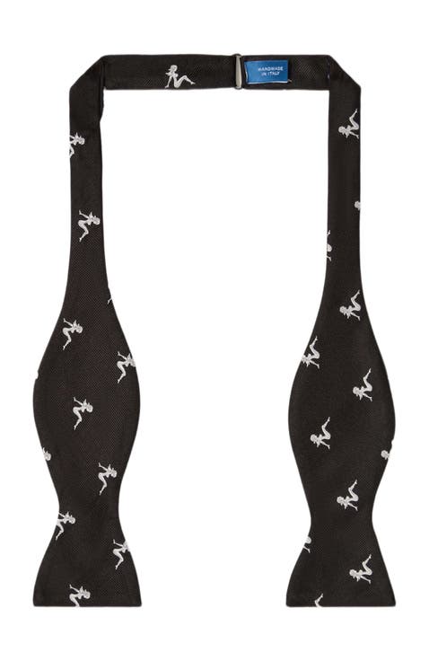 Bond Pin-up Silhouette Self-tie Bow Tie