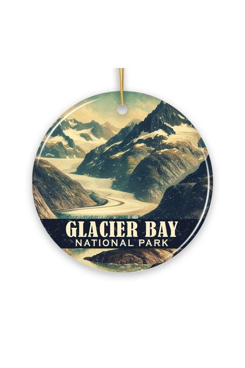 Glacier Bay National Park Alaska Vintage Ornament