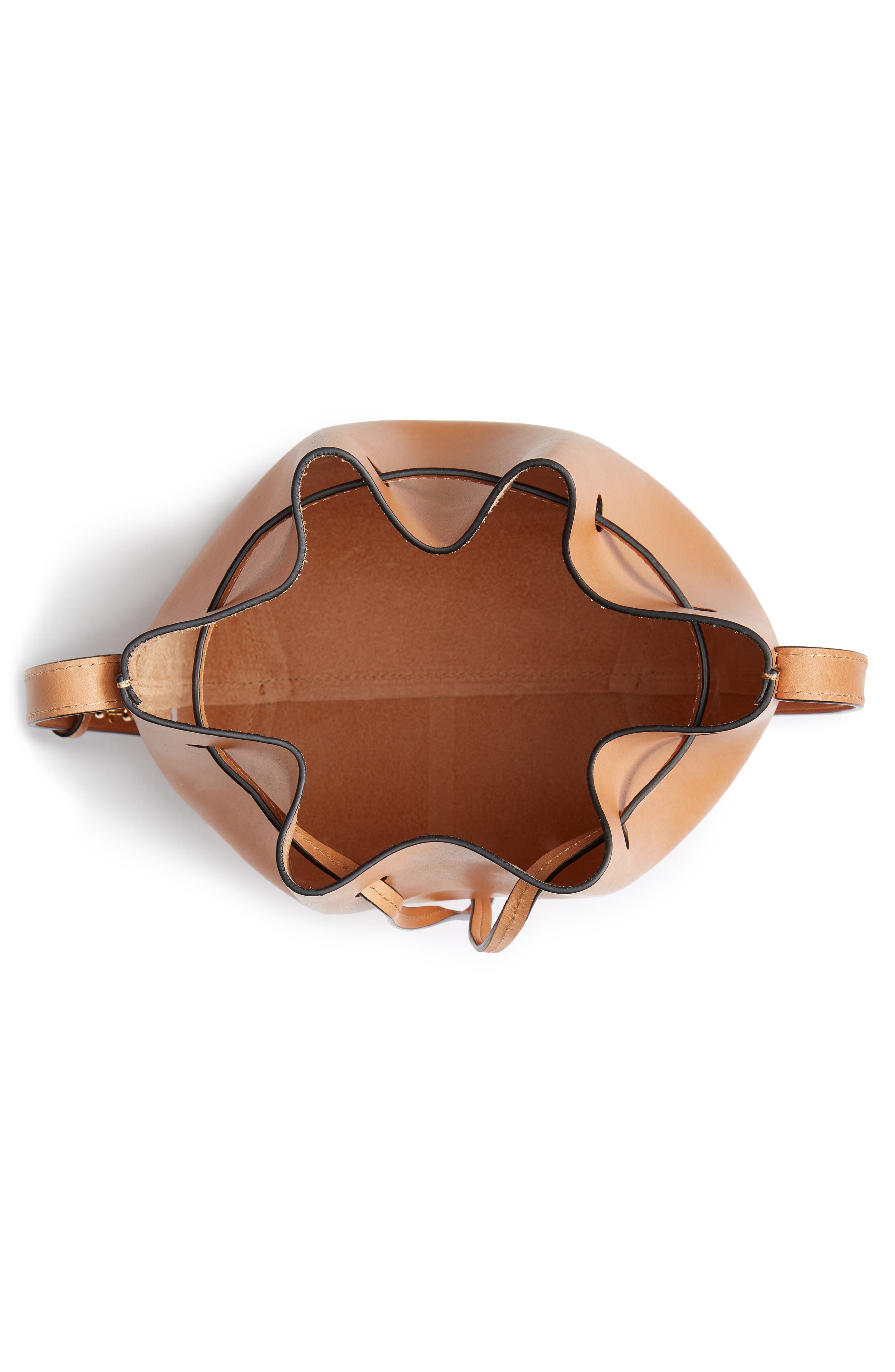 Mansur Gavriel Mini Leather Bucket Bag, Alternate, color, 