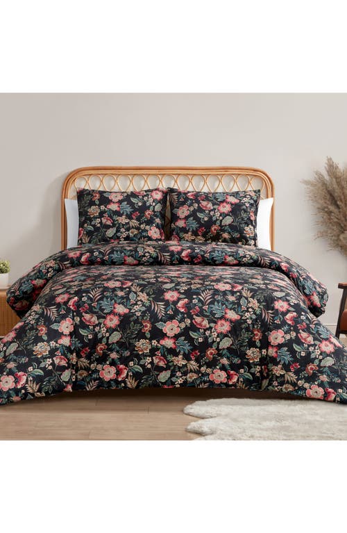 Jessica Simpson Arcadian Comforter Set In Black