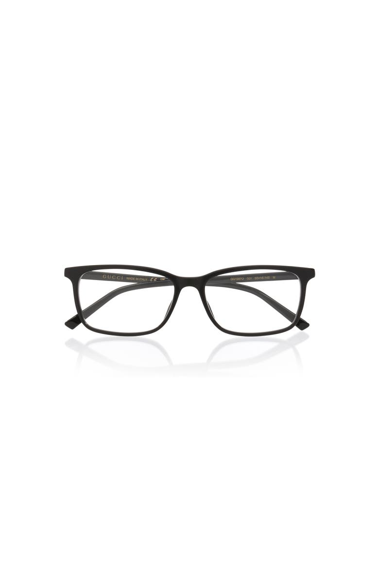 55mm Rectangle optical glasses, Alternate, color, Black