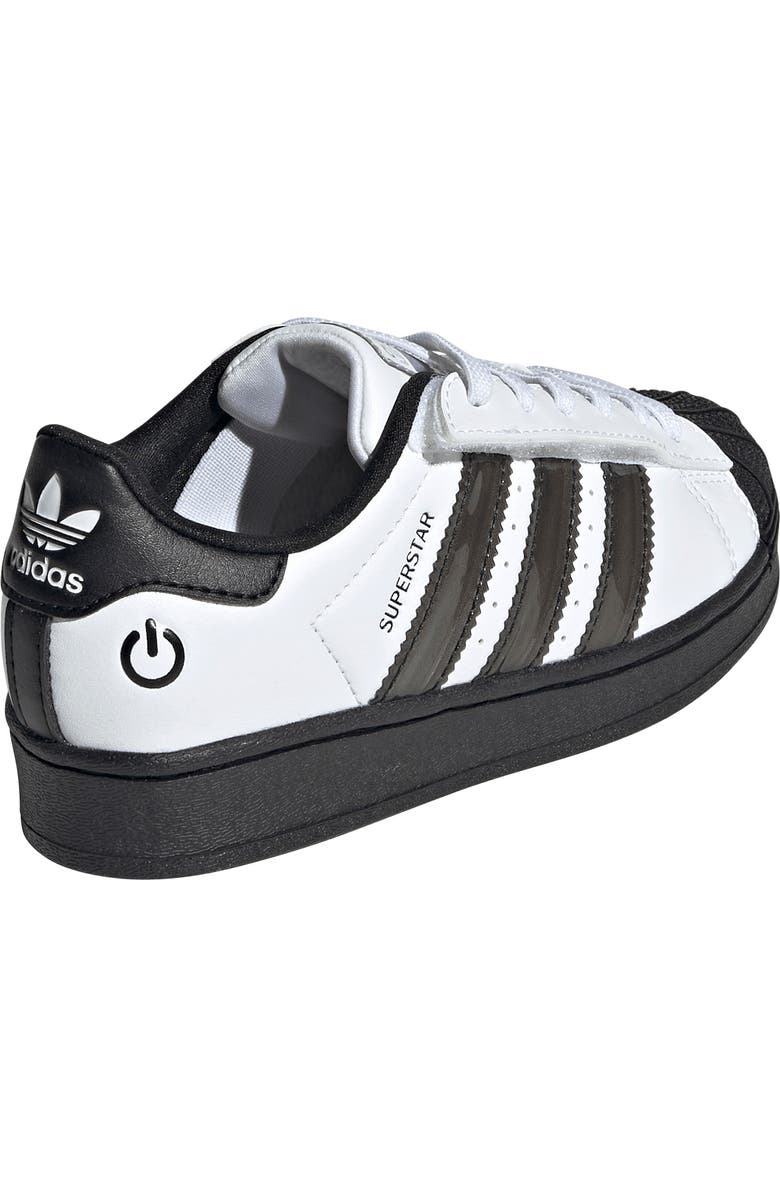 adidas Kids' Superstar LED Lights Sneaker, Alternate, color, Footwear White/ Core Black