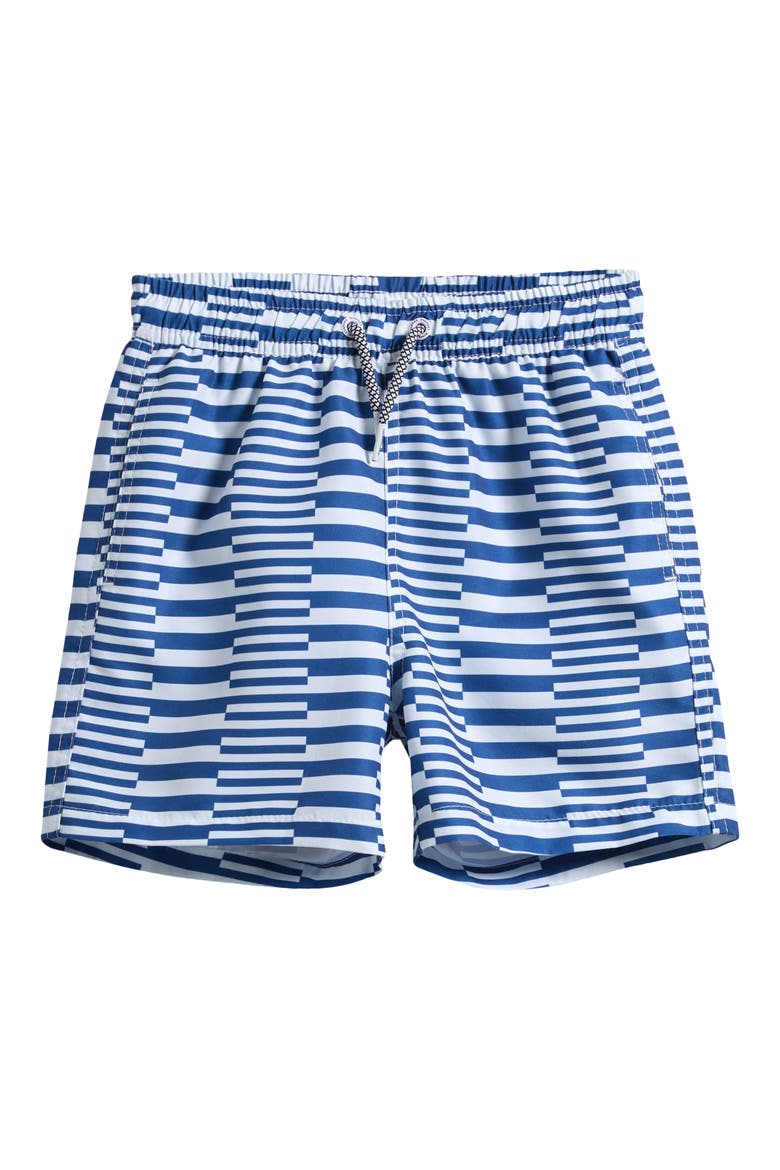 Kids' Mixed Stripe Swim Trunks, Main, color, NAVY/ WHITE