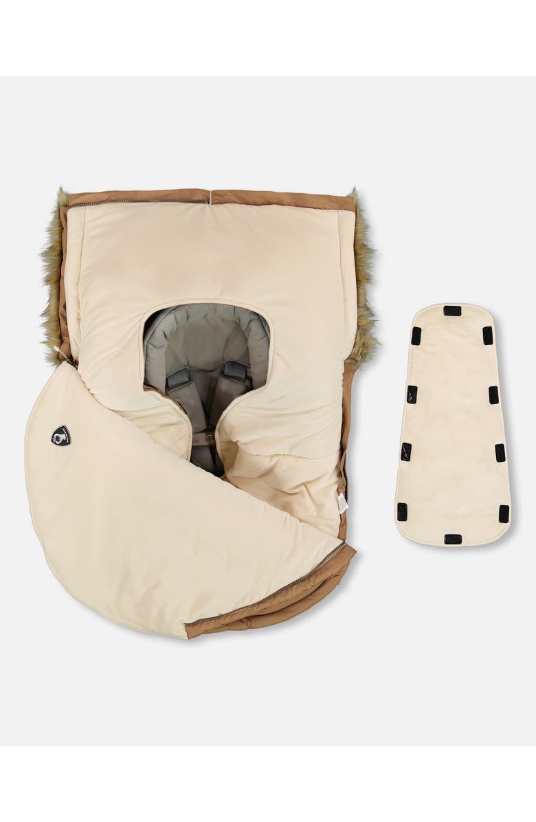 Deux par Deux Gender Inclusive Bunting Bag Designed for Car Seat and Stroller, Alternate, color, Chanterelle
