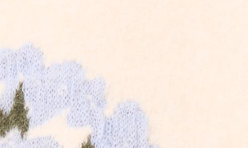 Parker Floral Print Crewneck Sweater In Neutral