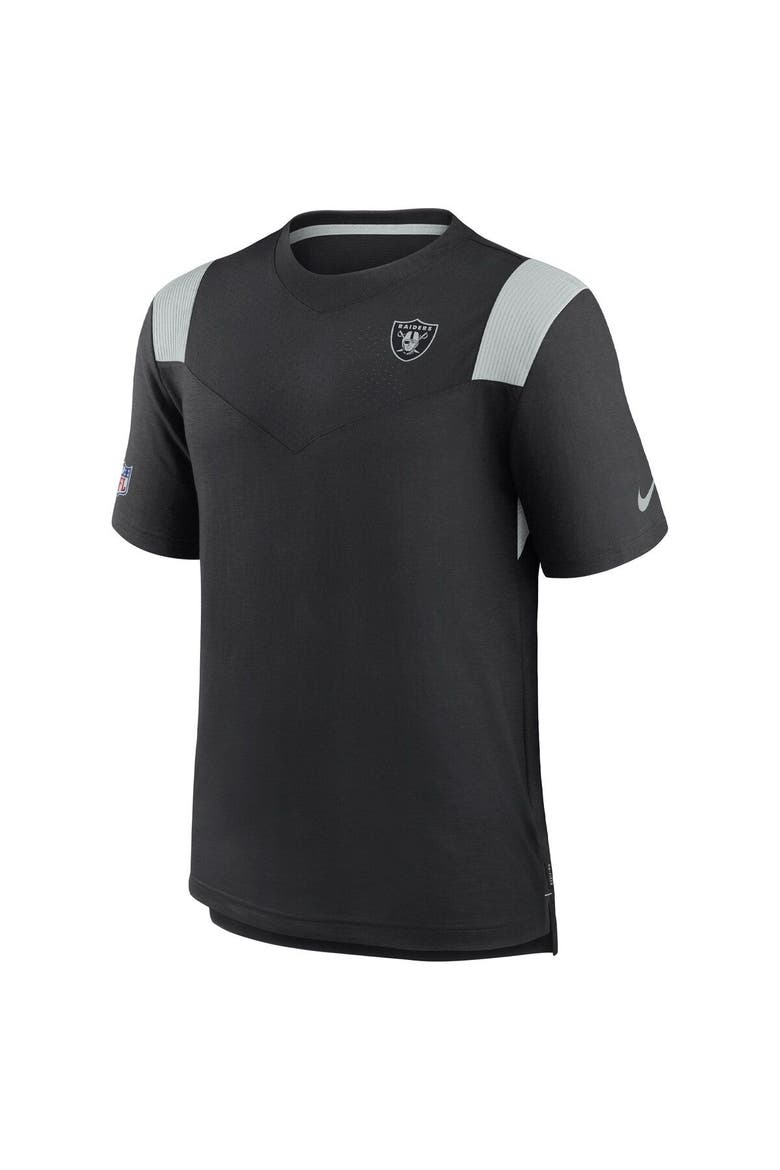 Men's Nike Black Las Vegas Raiders 2022 Sideline Tonal Logo Performance Player T-Shirt, Alternate, color, Black