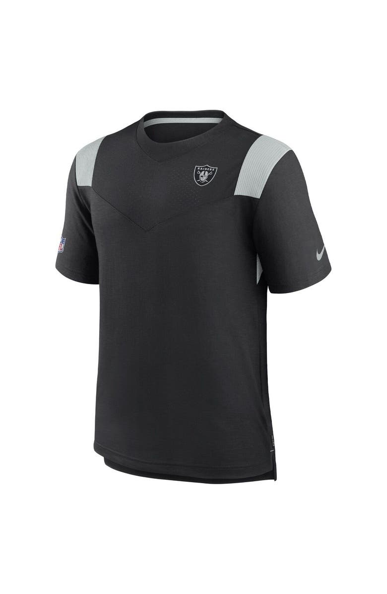 Nike Men's Nike Black Las Vegas Raiders 2022 Sideline Tonal Logo Performance Player T-Shirt, Alternate, color, Black