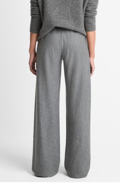 Vince High Waist Straight Leg Pants In Gray