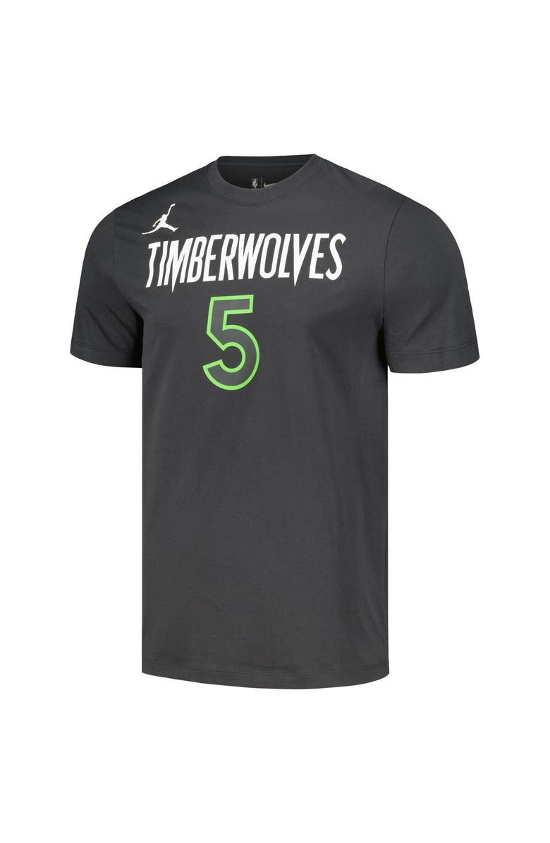 Jordan Brand Men's Jordan Brand Anthony Edwards Charcoal Minnesota Timberwolves 2022/23 Statement Edition Name & Number T-Shirt, Alternate, color, 
