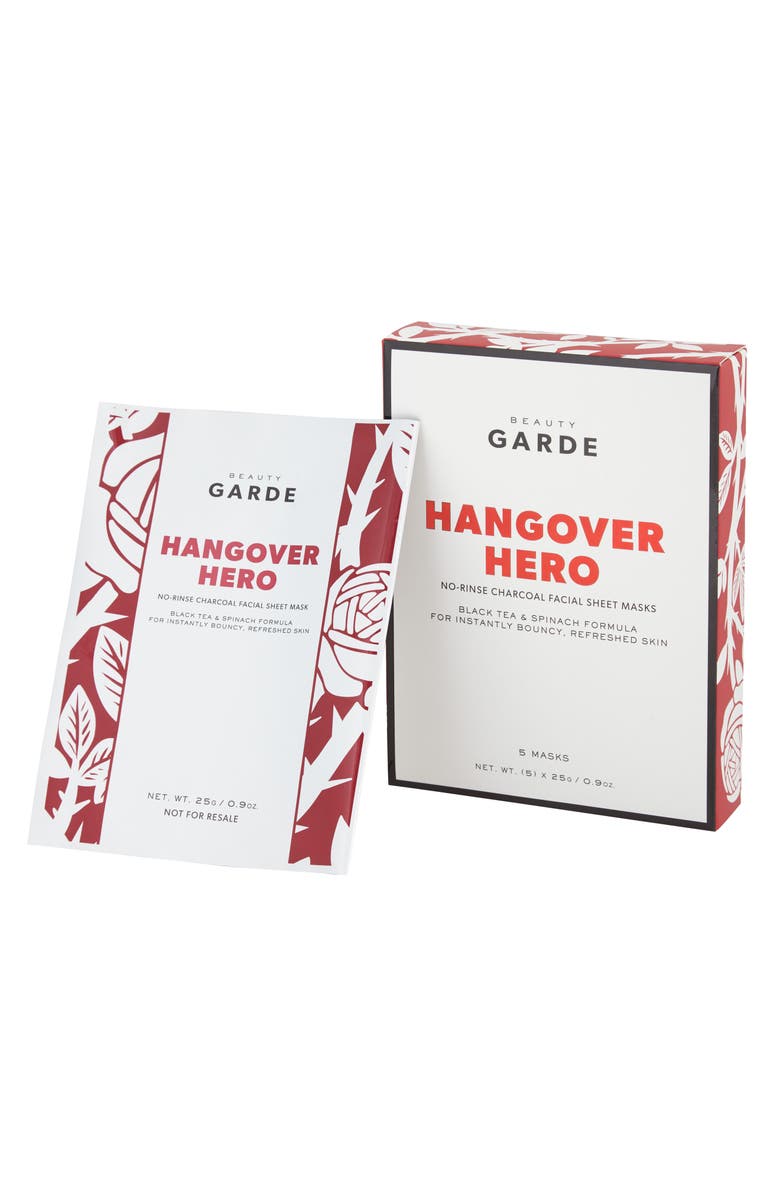BeautyGARDE Hangover Hero Sheet Mask, Main, color, 