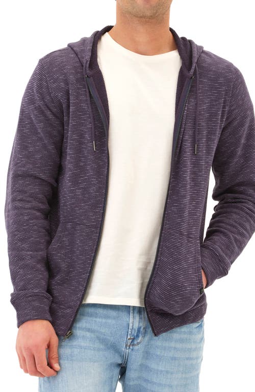 Threads 4 Thought Jordyn Stripe Organic Cotton French Terry Zip Hoodie In Stargazer
