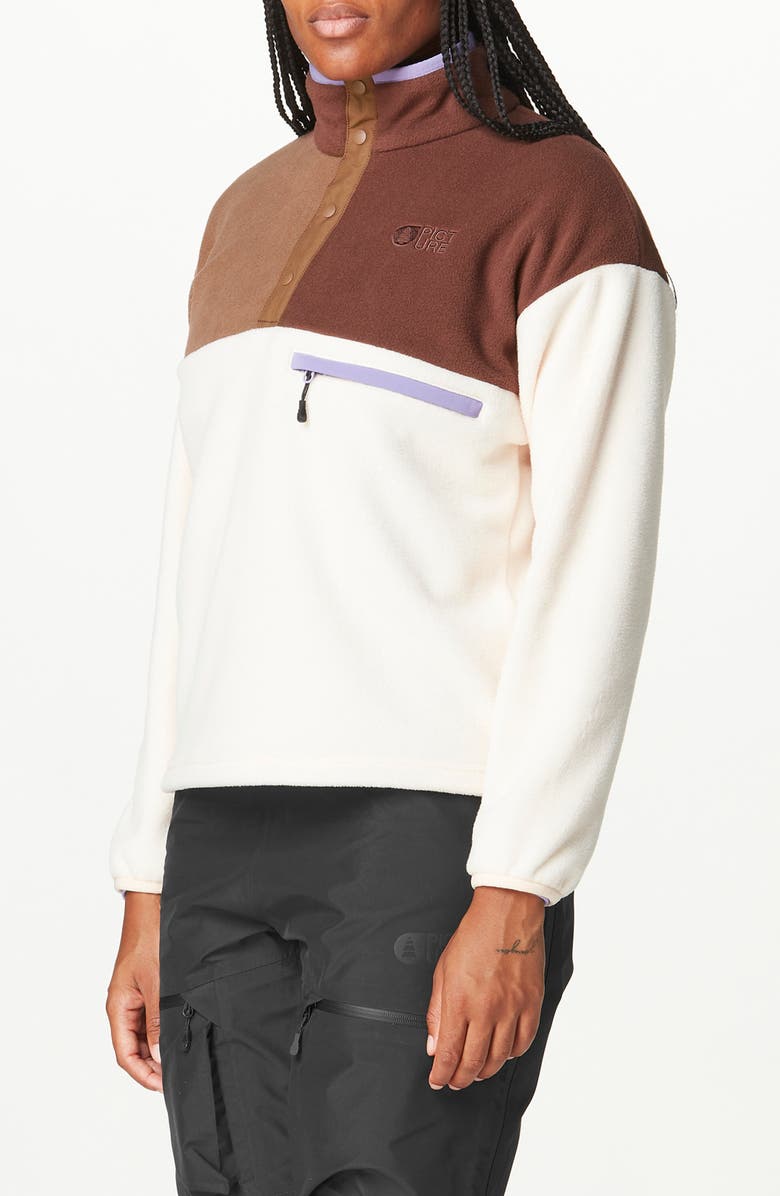 Picture Organic Clothing Arcca Crop Fleece Pullover, Alternate, color, 