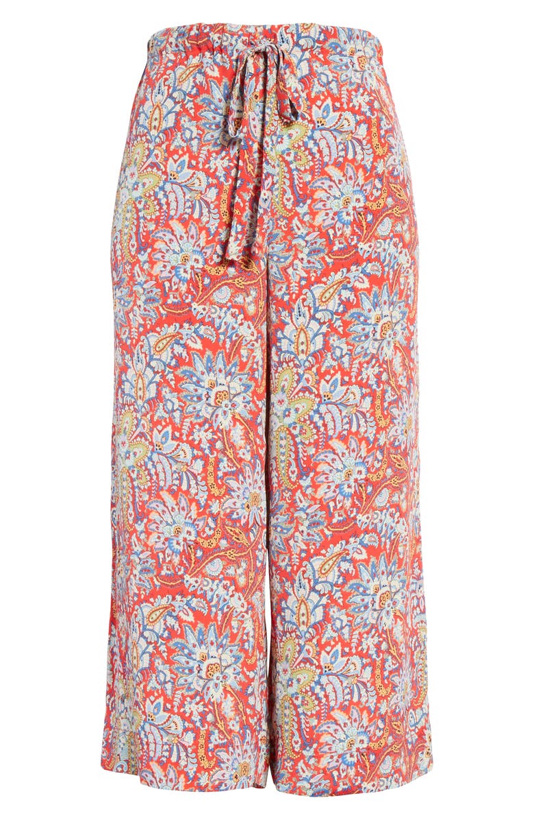Etro Floral Paisley Print Crop Pants, Alternate, color,