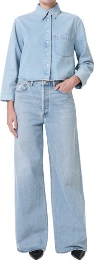 Dame High Waist Wide Leg Jeans