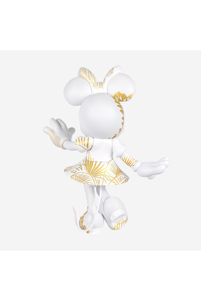 Minne Mouse Style Figurine, Alternate, color, White / Gold