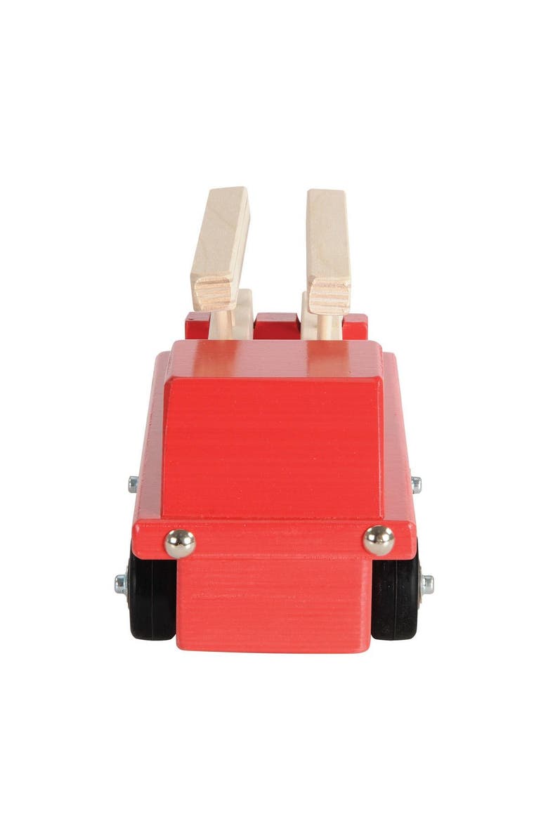 Kaplan Early Learning Company Birch and Maple Wooden Fire Truck, Alternate, color, Beige
