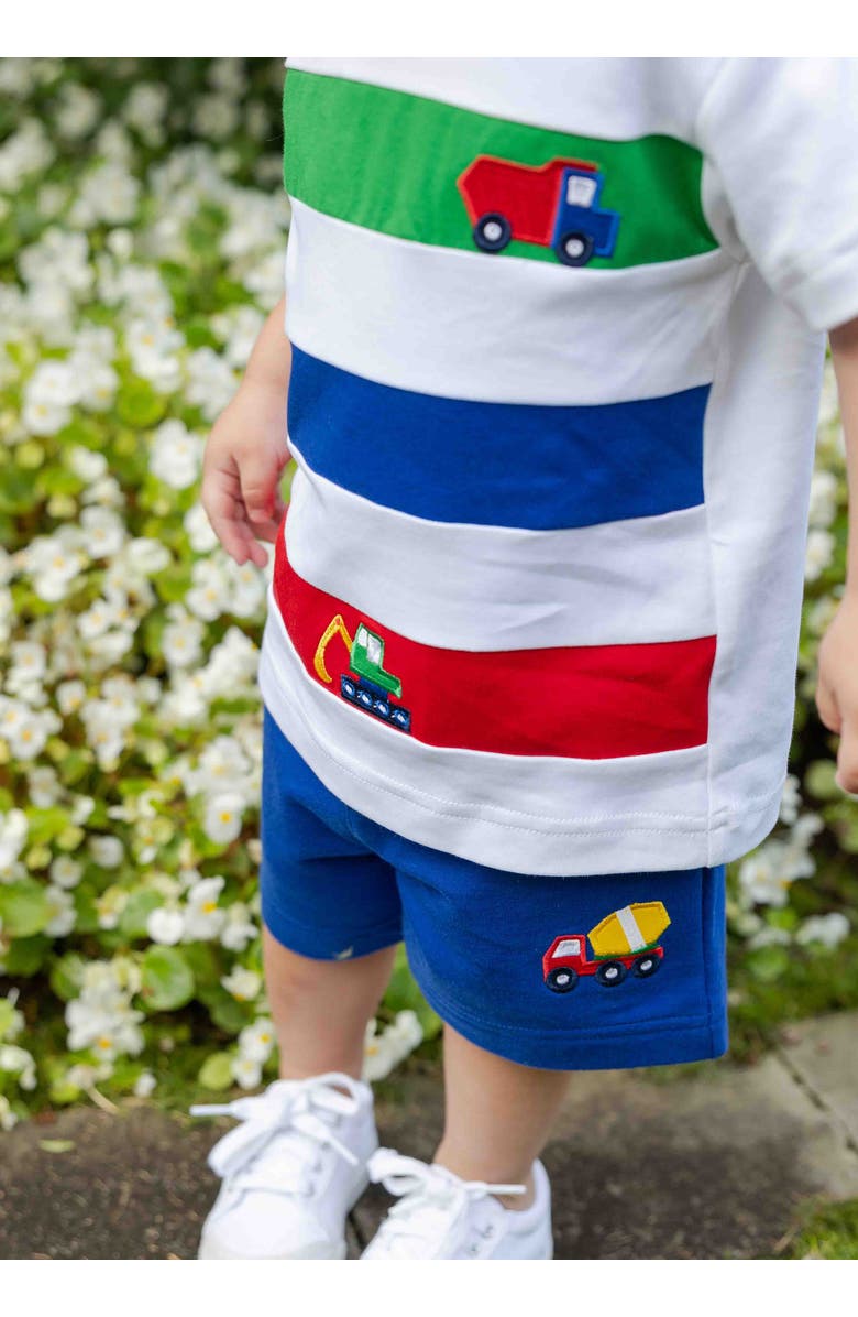 Florence Eiseman Knit Short Set With Trucks, Alternate, color, 