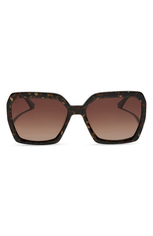 Diff Sloane 54mm Square Sunglasses In Black