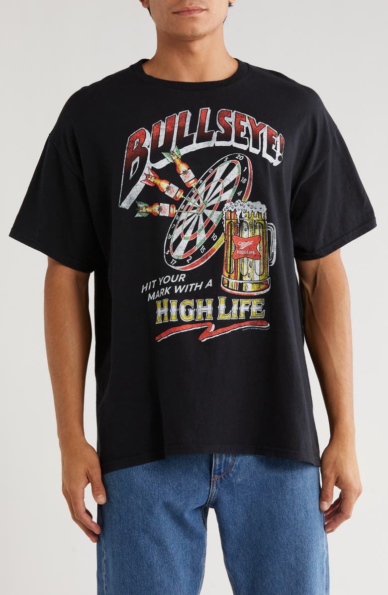 Junk Food Billy High Life Graphic T-Shirt, Main, color, Black