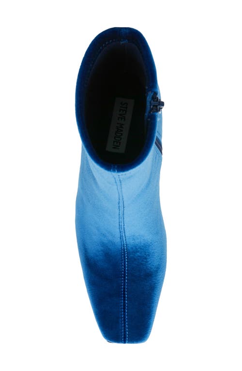 Steve Madden Vinka Bootie In Blue Velvet